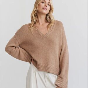 Jenni Kayne Linen Dylan Sweater - SZ XS - Sienna